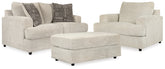 Best Deals Furniture - Ashley Furniture - Soletren Loveseat, Oversized Chair and Ottoman - Loveseat, Oversized Chair and Ottoman - 95104U14