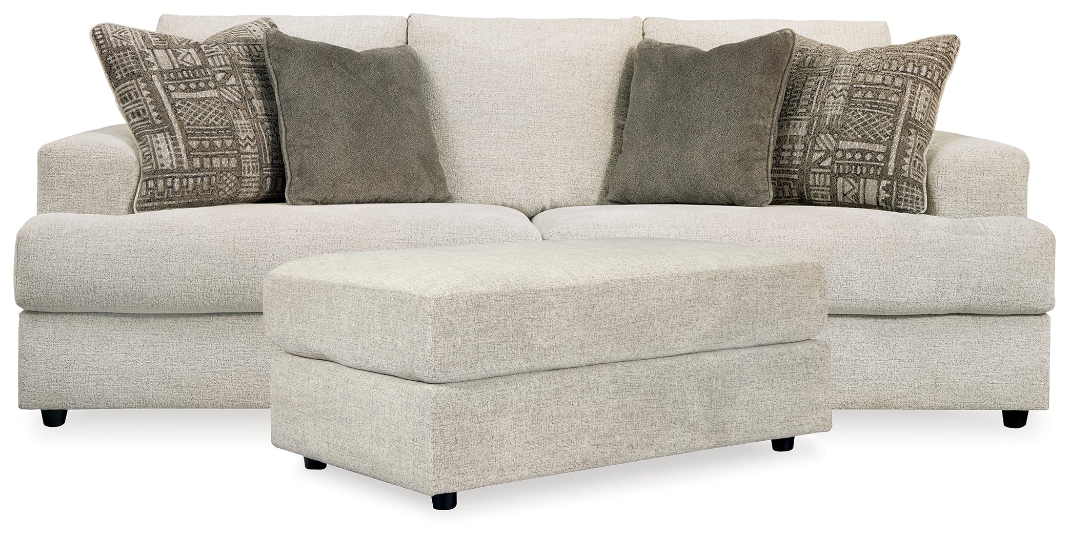 Best Deals Furniture - Ashley Furniture - Soletren Sofa and Ottoman - Sofa and Ottoman - 95104U12