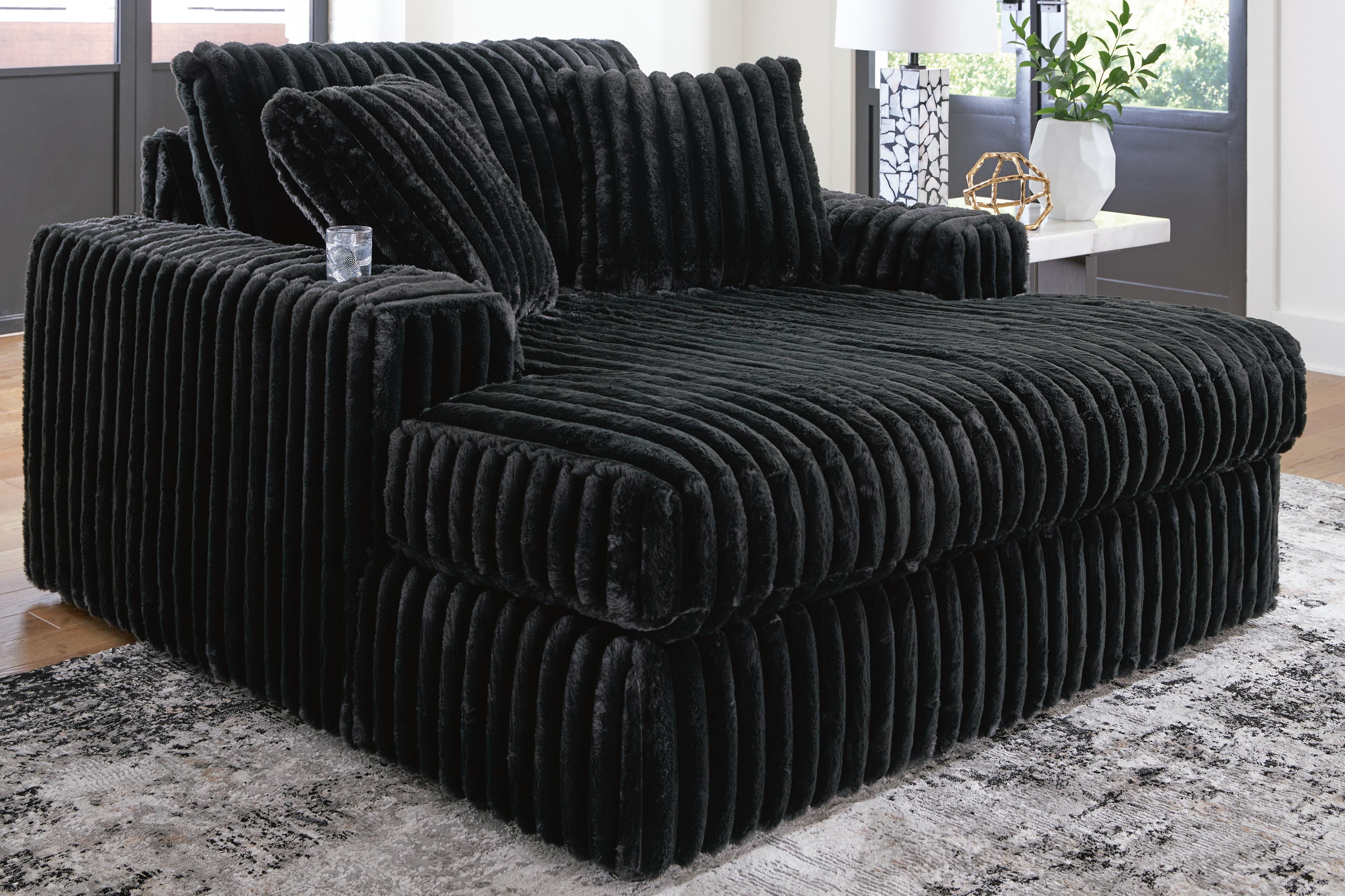 Best Deals Furniture - Ashley Furniture - Midnight-Madness Oversized Chaise - Oversized Chaise - 9810315