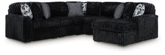 Midnight-Madness 6-Piece Sectional with Chaise
