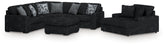 Best Deals Furniture - Ashley Furniture - Midnight-Madness 3-Piece Sectional, Chaise and Oversized Accent Ottoman - 3-Piece Sectional, Chaise and Oversized Accent Ottoman - 98103U1