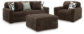Best Deals Furniture - Ashley Furniture - Midnight-Madness Sofa, Oversized Chair and Accent Ottoman - Sofa, Oversized Chair and Accent Ottoman - 98104U4