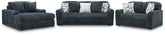 Best Deals Furniture - Ashley Furniture - Midnight-Madness Sofa, Loveseat and Oversized Chaise - Sofa, Loveseat and Oversized Chaise - 98105U2