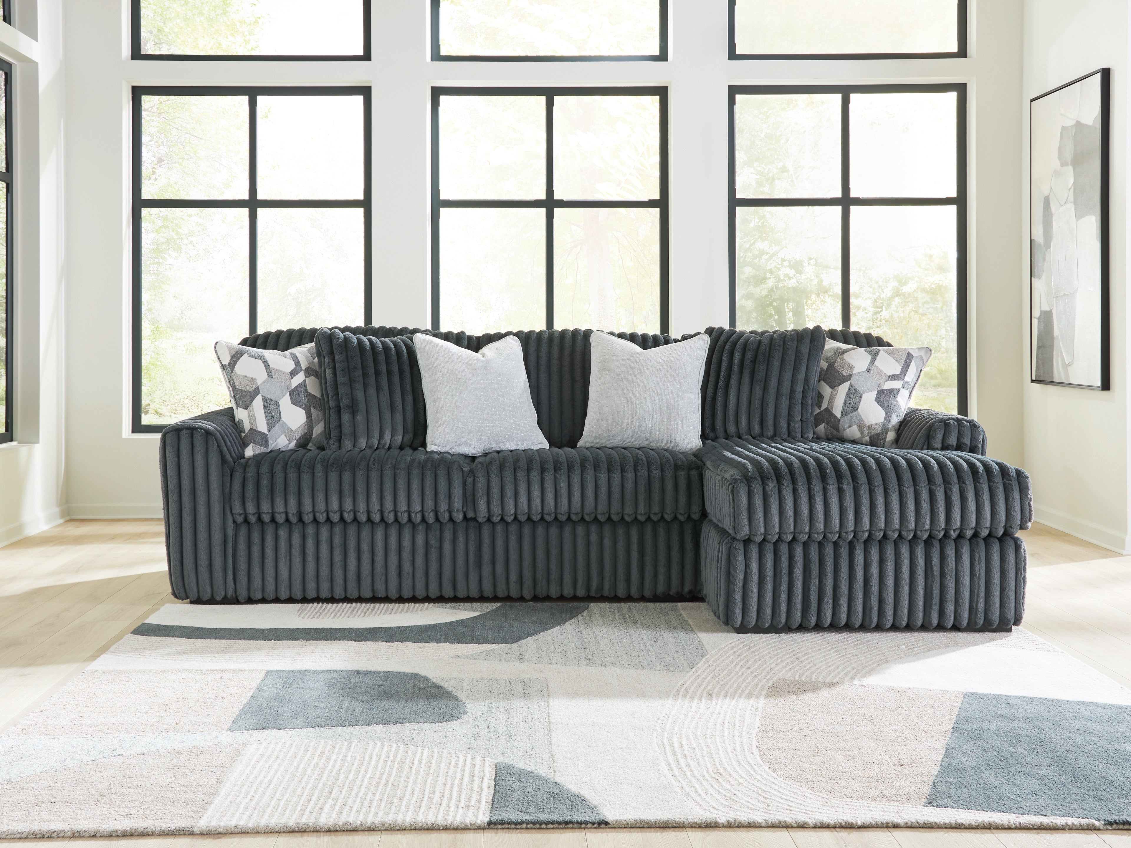 Best Deals Furniture - Ashley Furniture - Midnight-Madness 2-Piece Sectional Sofa Chaise - LAF 2-Piece Sectional Sofa Chaise - 98105S3
