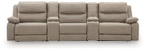 Best Deals Furniture - Ashley Furniture - Narwhal Place 5-Piece Reclining Sectional with Storage Consoles - 5-Piece Reclining Sectional with Storage Consoles - PC99201S39
