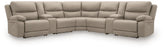 Best Deals Furniture - Ashley Furniture - Narwhal Place 7-Piece Reclining Sectional with Storage Consoles - 7-Piece Reclining Sectional with Storage Consoles - PC99201S34