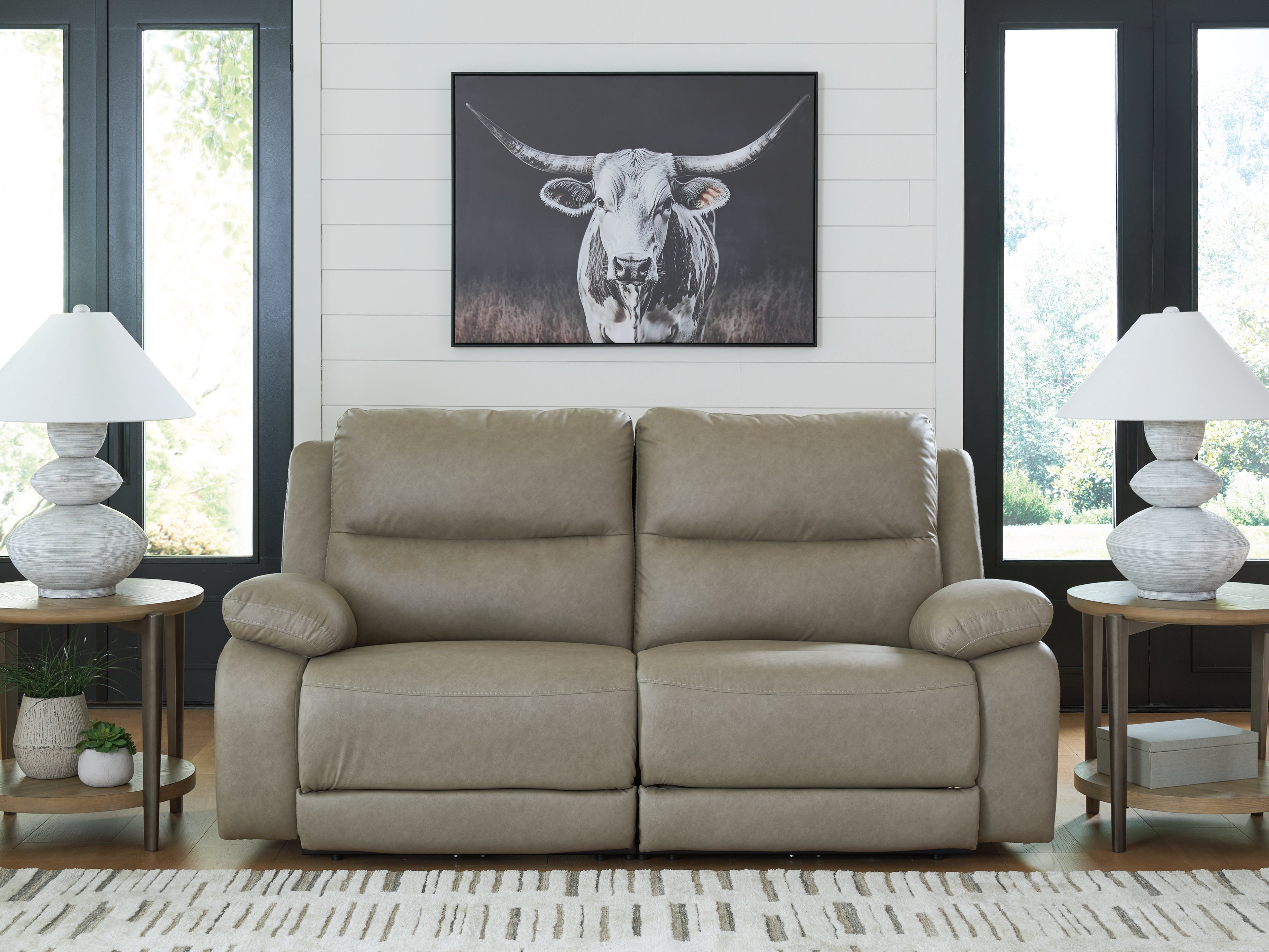 Best Deals Furniture - Ashley Furniture - Narwhal Place 2-Piece Reclining Loveseat - 2-Piece Reclining Loveseat - PC99201S21