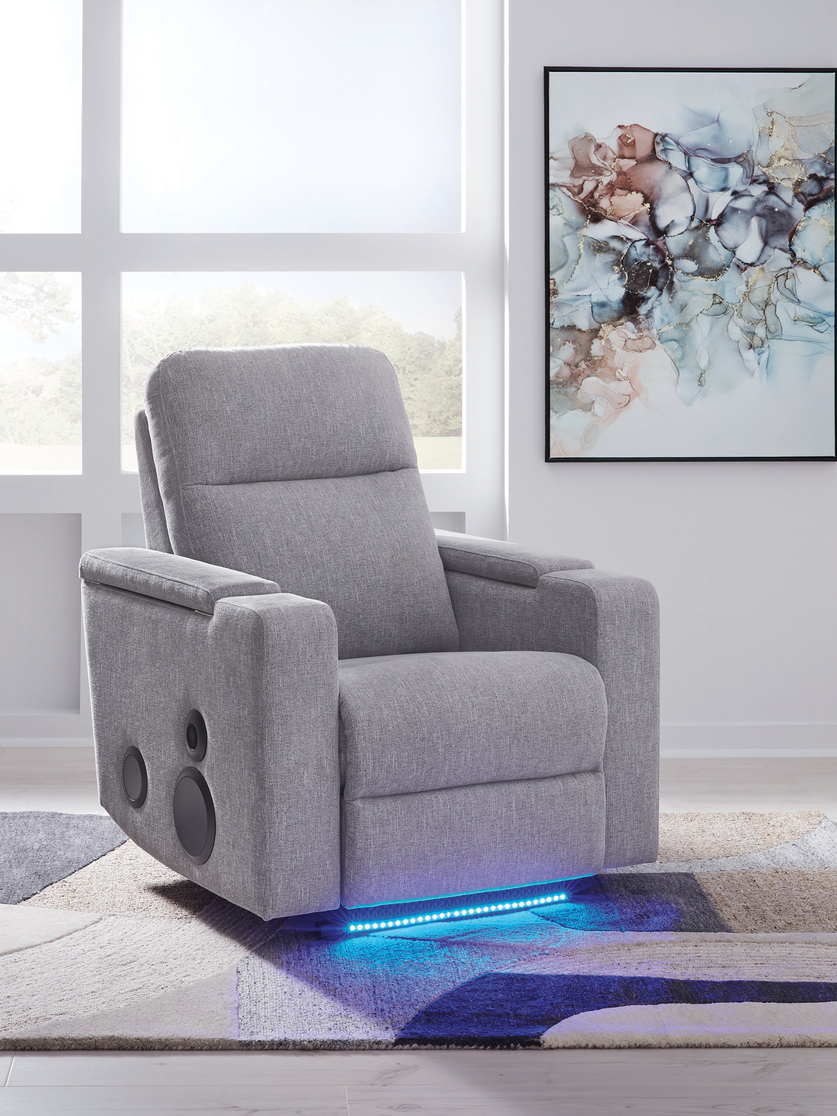 Best Deals Furniture - Ashley Furniture - Pineland Power Glider Recliner with Audio System - Glider PWR REC w/Audio System - PC9930642A