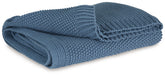 Best Deals Furniture - Ashley Furniture - Gayelery Throw (Set of 3) - Throw (3/CS) / Blue - A1001087
