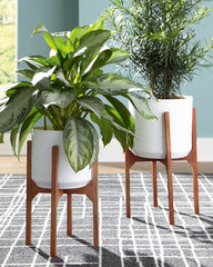Best Deals Furniture - Ashley Furniture - Dorcey Planter (Set of 2) - Planter Set (Set of 2) - A2000427
