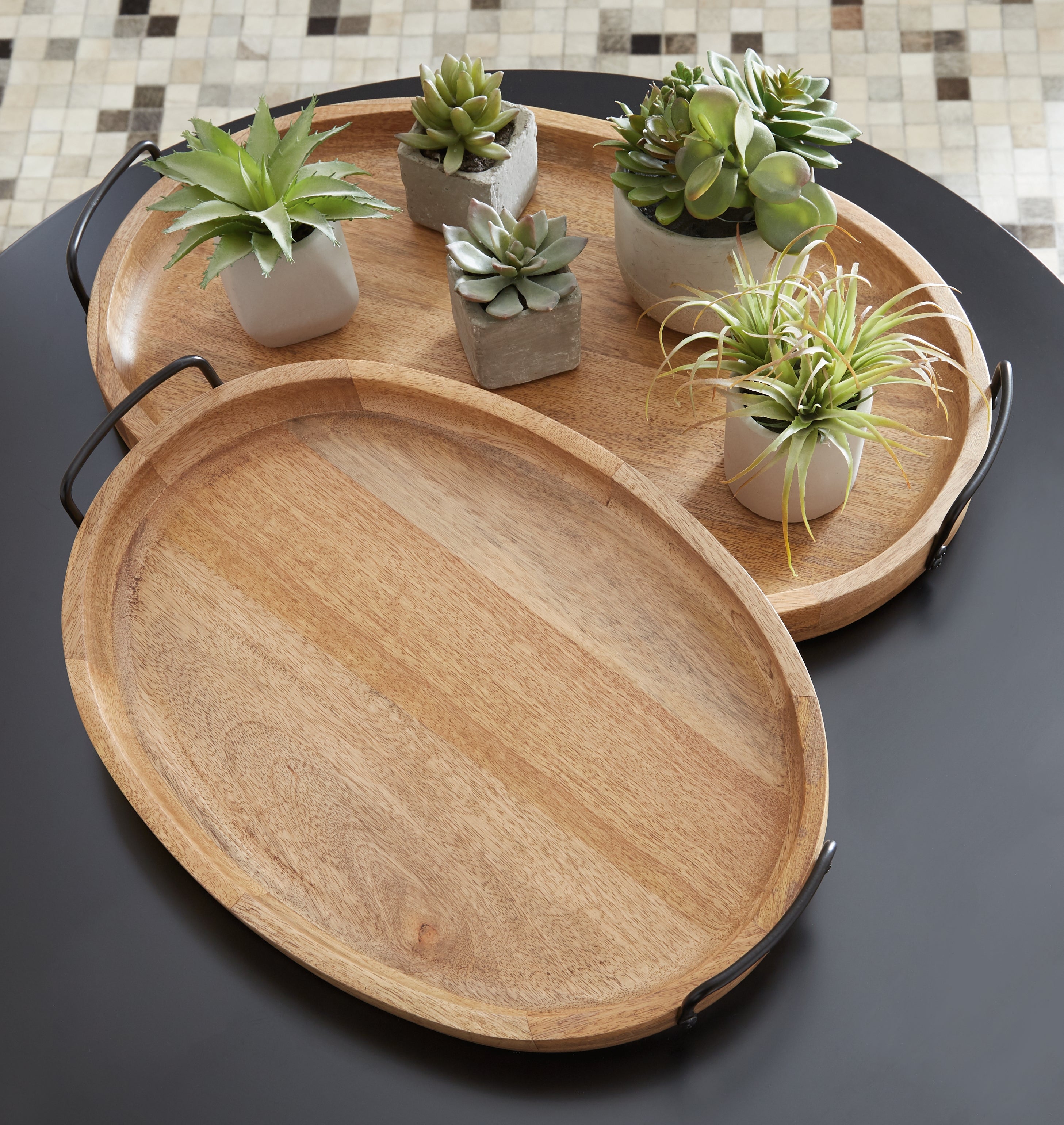 Best Deals Furniture - Ashley Furniture - Jocelyne Tray (Set of 2) - Tray Set (Set of 2) - A2000455