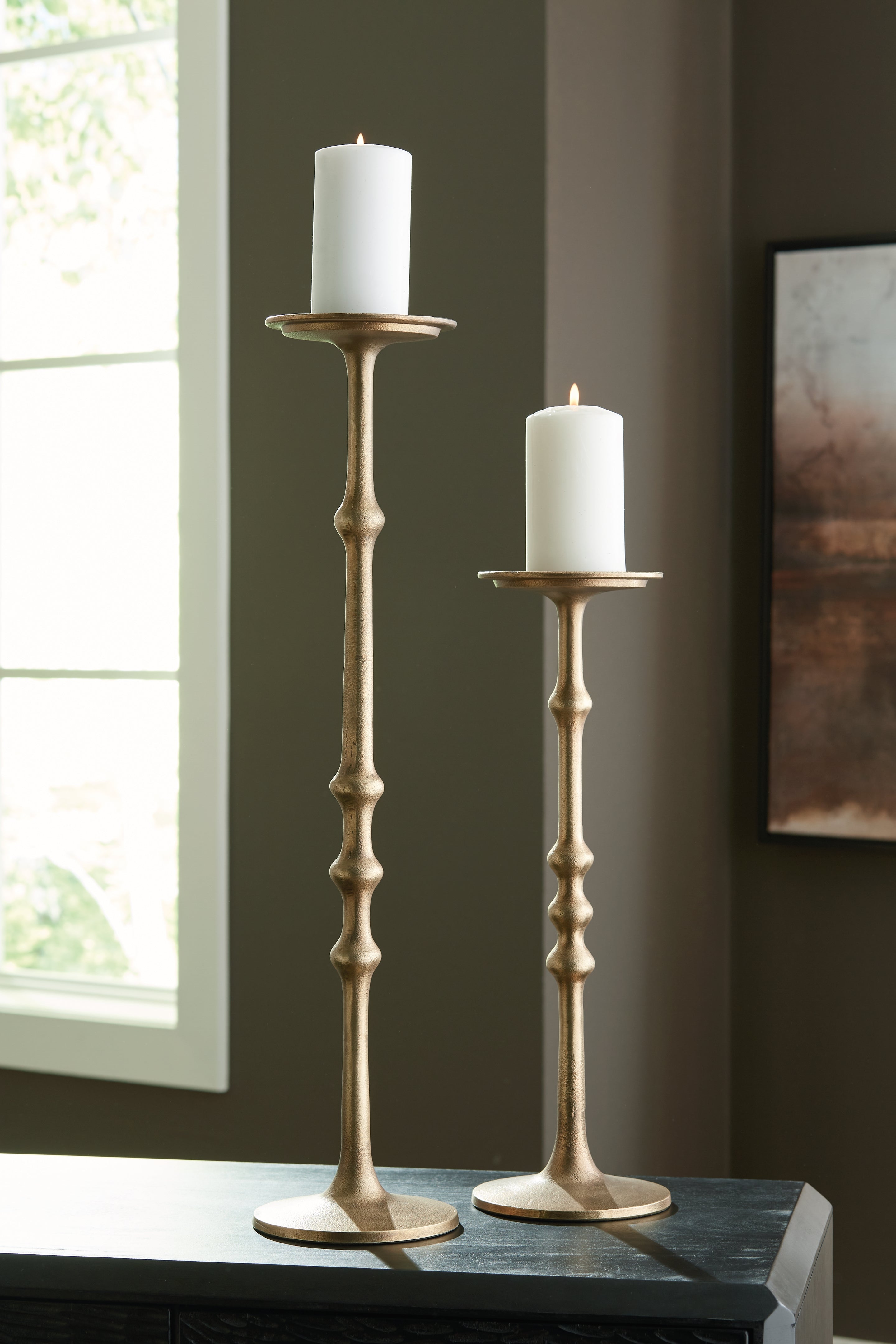 Best Deals Furniture - Ashley Furniture - Larwick Candle Holder (Set of 2) - Candle Holder Set (Set of 2) - A2000683