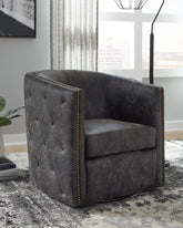 Best Deals Furniture - Ashley Furniture - Brentlow Swivel Accent Chair - Swivel Accent Chair - A3000202