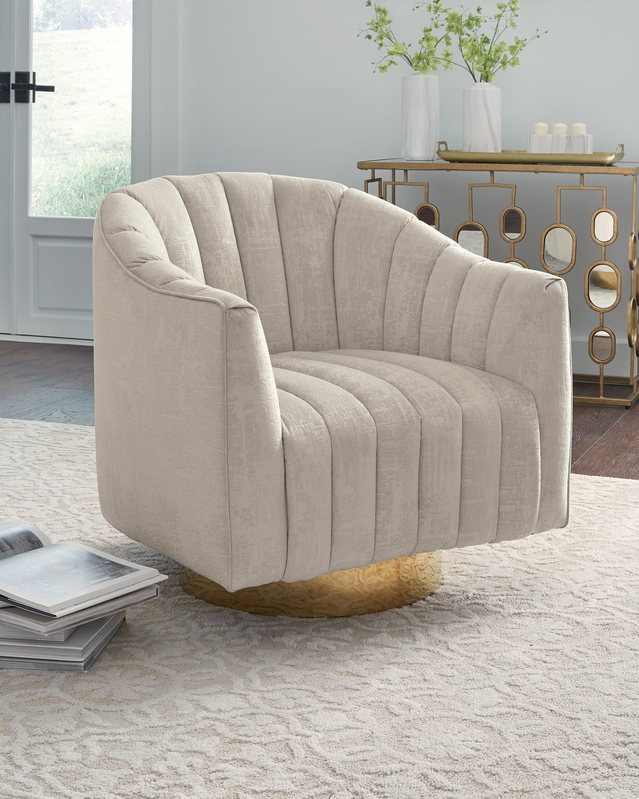 Best Deals Furniture - Ashley Furniture - Penzlin Accent Chair - Swivel Accent Chair - A3000241