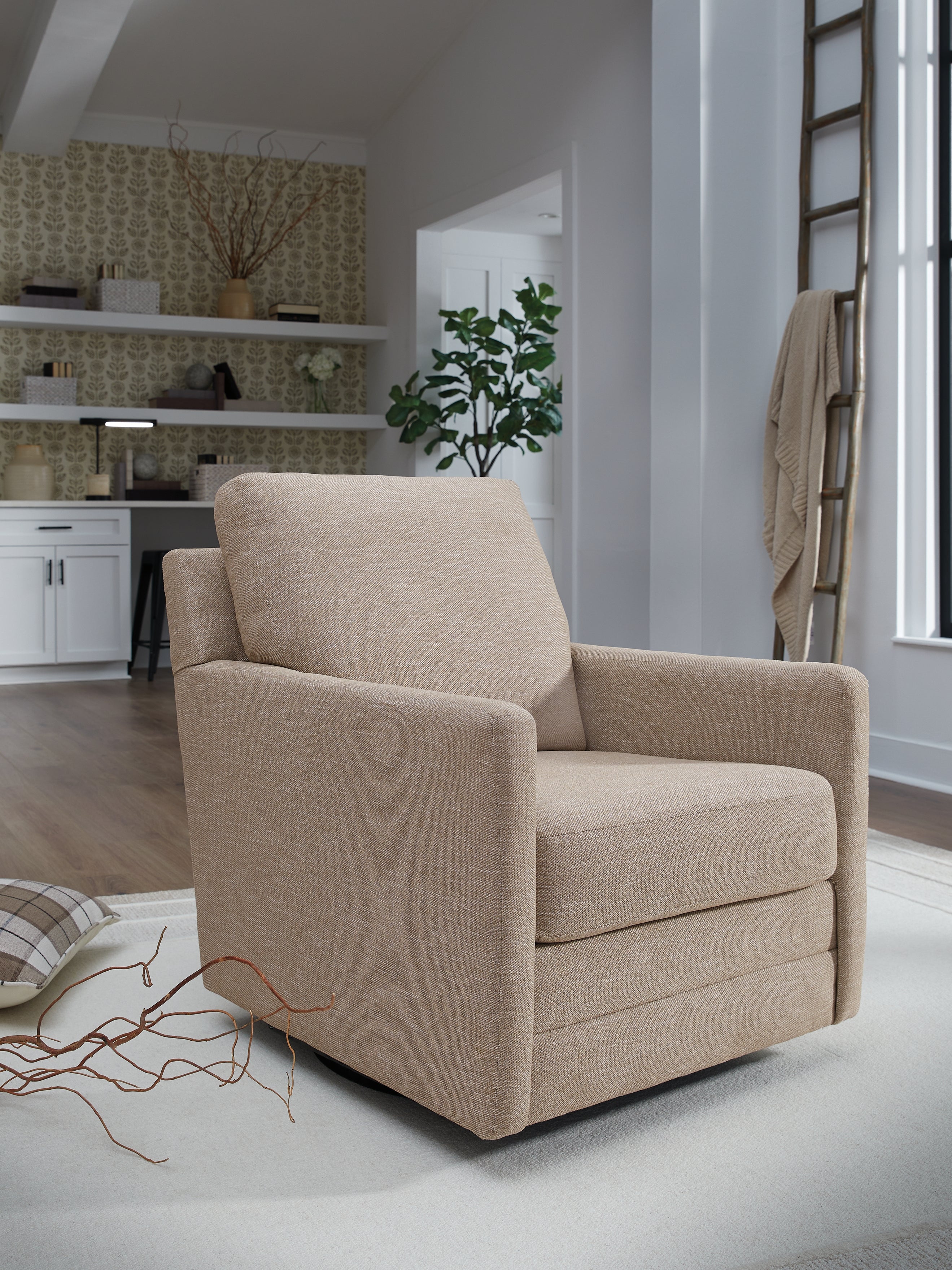 Best Deals Furniture - Ashley Furniture - Freybourne Next-Gen Nuvella Swivel Accent Chair - Swivel Accent Chair - A3000736