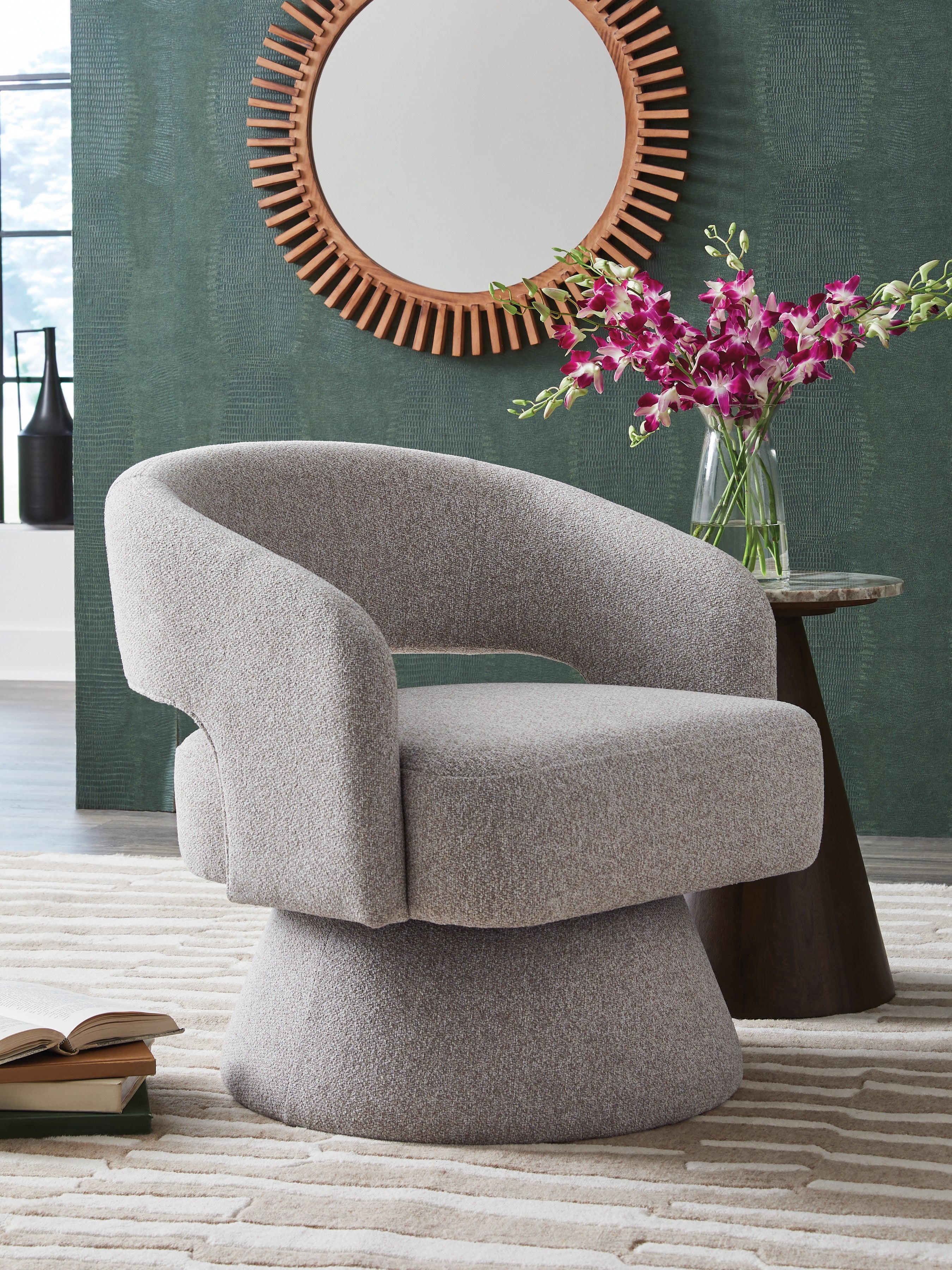 Best Deals Furniture - Ashley Furniture - Nashkins Swivel Accent Chair - Swivel Accent Chair - A3000757