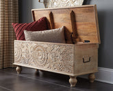 Best Deals Furniture - Ashley Furniture - Fossil Ridge Storage Bench - Storage Bench - A4000039