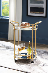 Best Deals Furniture - Ashley Furniture - Wynora Bar Cart - Bar Cart - A4000099