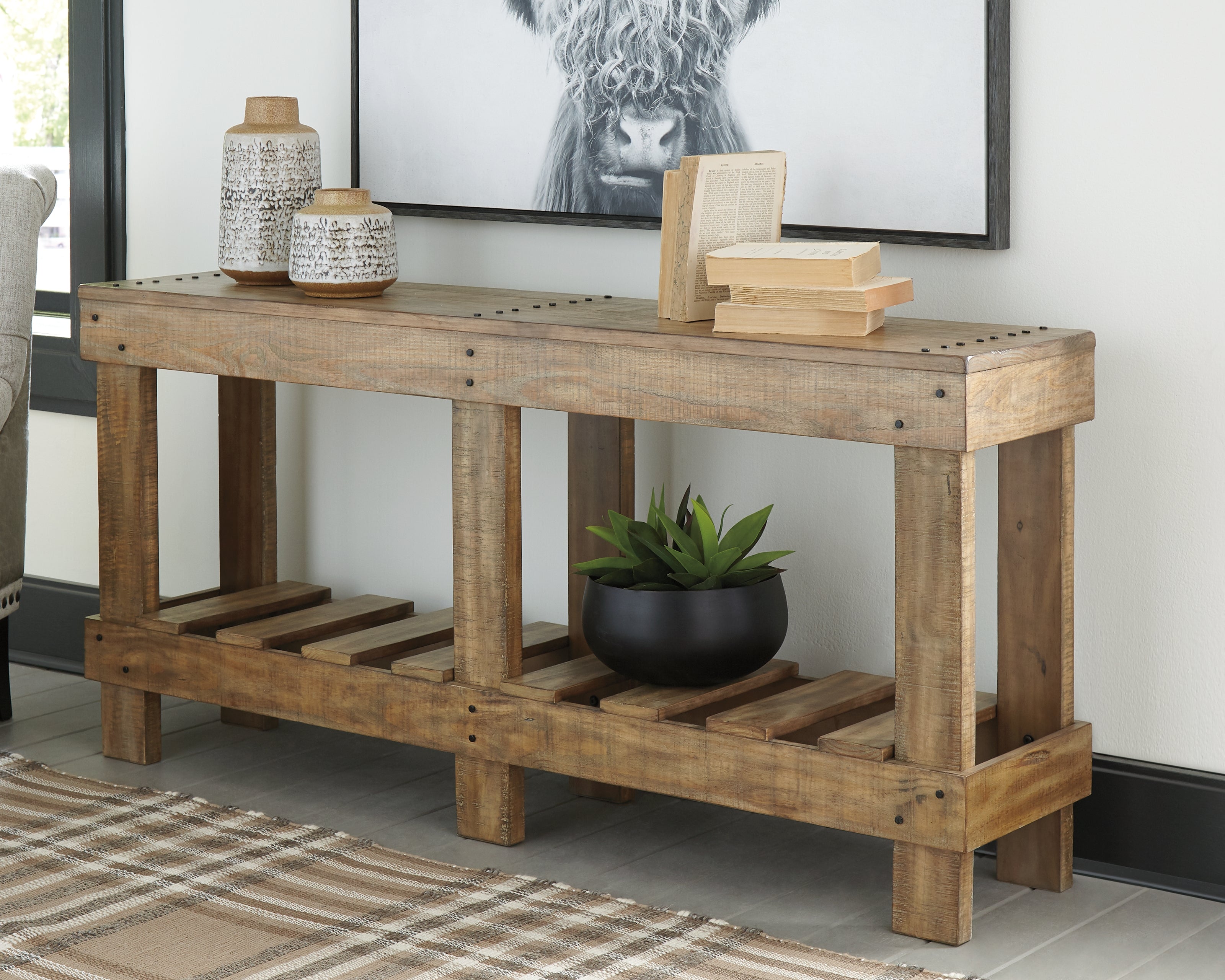 Best Deals Furniture - Ashley Furniture - Susandeer Sofa/Console Table - Console Sofa Table - A4000219
