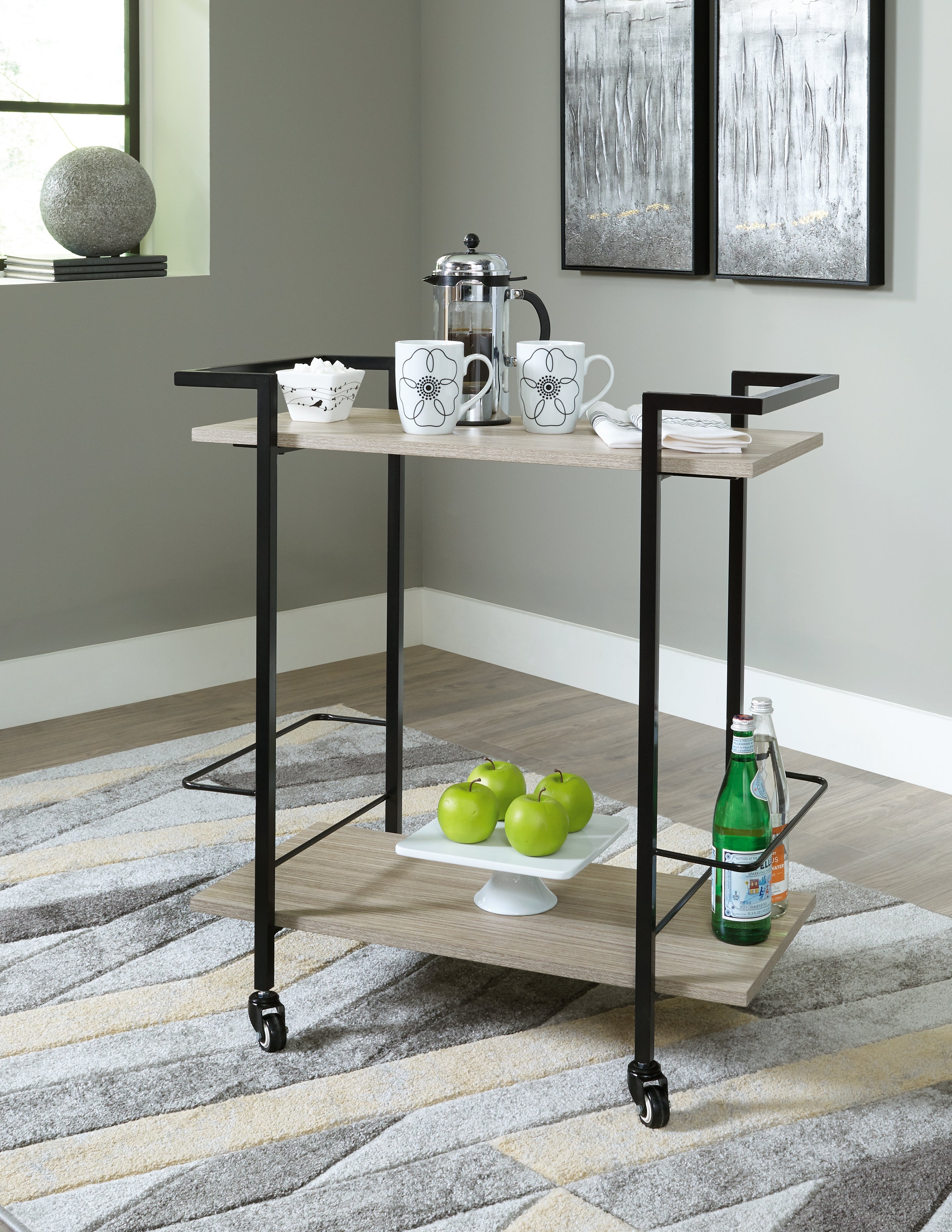 Best Deals Furniture - Ashley Furniture - Waylowe Bar Cart - Bar Cart - A4000389