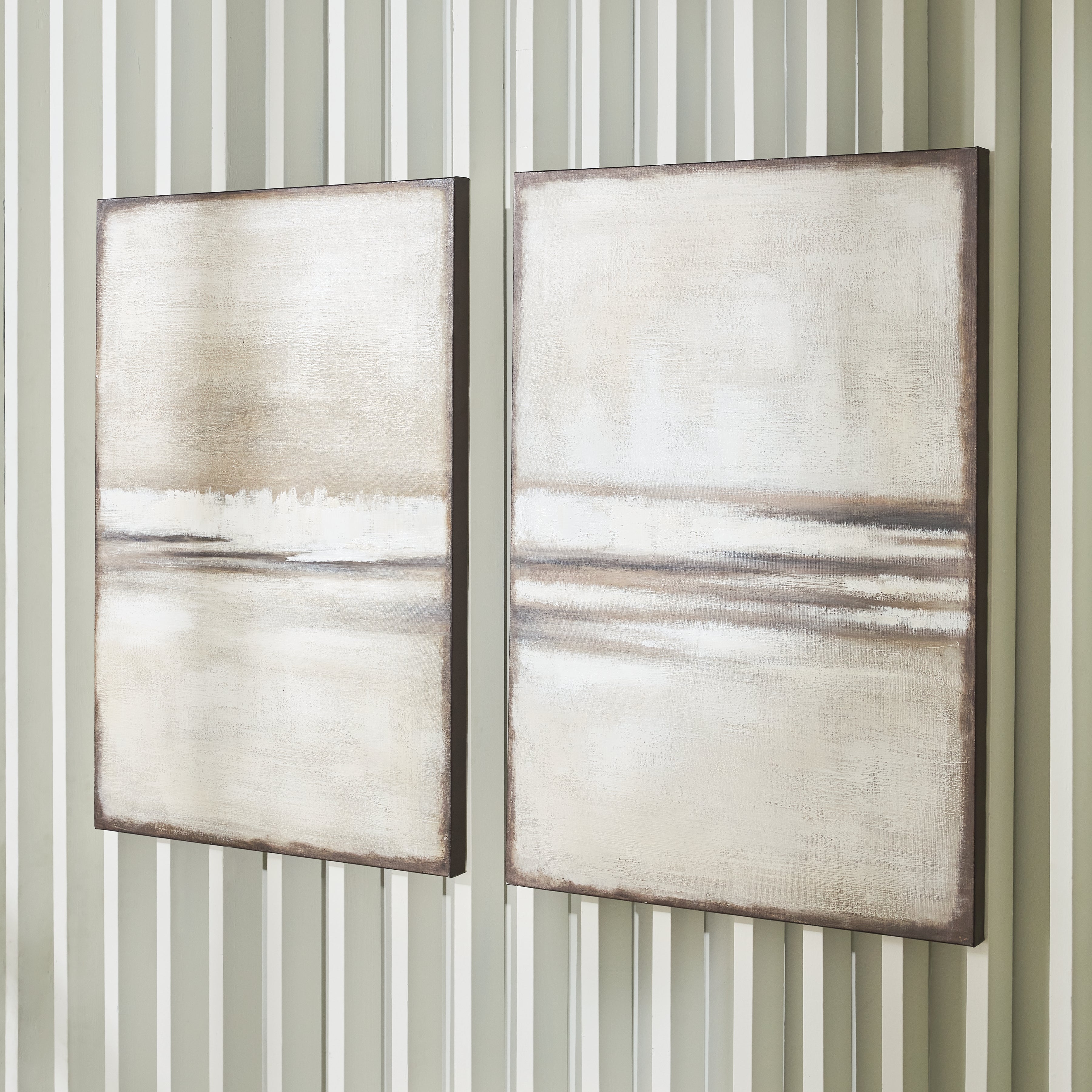 Best Deals Furniture - Ashley Furniture - Brockdunn Wall Art (Set of 2) - Wall Art Set (Set of 2) - A8000403