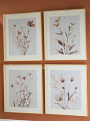 Best Deals Furniture - Ashley Furniture - Chettings Wall Art (Set of 4) - Wall Art Set (4/CN) - A8000469