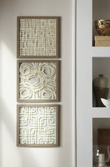 Best Deals Furniture - Ashley Furniture - Odella Wall Decor (Set of 3) - Wall Decor Set (3/CN) - A8010009