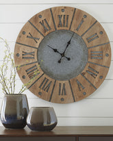 Best Deals Furniture - Ashley Furniture - Payson Wall Clock - Wall Clock - A8010076