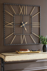 Best Deals Furniture - Ashley Furniture - Thames Wall Clock - Wall Clock - A8010112