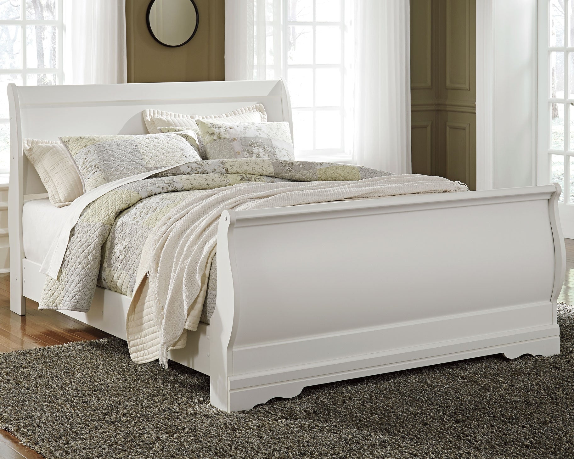 Best Deals Furniture - Ashley Furniture - Anarasia Queen Sleigh Bed - Queen Sleigh Bed - B129B4