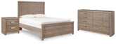 Best Deals Furniture - Ashley Furniture - Culverbach Full Panel Bed, Dresser and Nightstand - Full Panel Bed, Dresser and Nightstand - B070B29