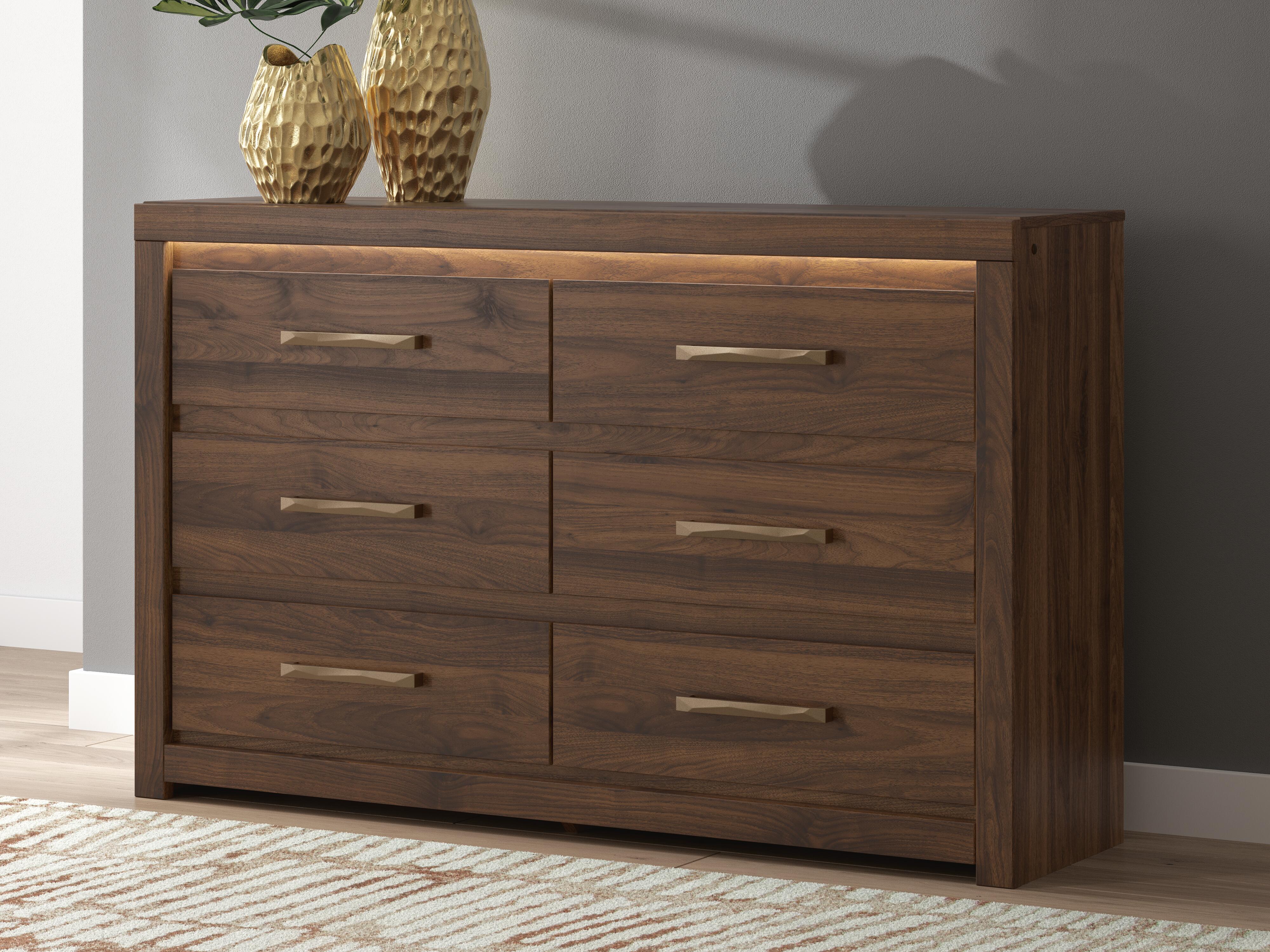 Best Deals Furniture - Ashley Furniture - Janfyn Dresser - Six Drawer Dresser - PCB1010-31