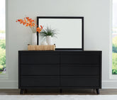 Best Deals Furniture - Ashley Furniture - Danziar Dresser and Mirror - Dresser and Mirror - B1013B11