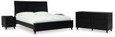 Best Deals Furniture - Ashley Furniture - Danziar King Panel Bed, Dresser and 2 Nightstands - King Panel Bed, Dresser and 2 Nightstands - B1013B14