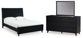 Best Deals Furniture - Ashley Furniture - Danziar Queen Panel Platform Bed, Dresser and Mirror - Queen Panel Platform Bed, Dresser and Mirror - B1013B15