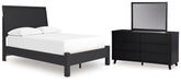 Best Deals Furniture - Ashley Furniture - Danziar Full Panel Bed, Dresser and Mirror - Full Panel Bed, Dresser and Mirror - B1013B26