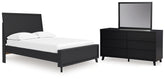 Best Deals Furniture - Ashley Furniture - Danziar Full Panel Platform Bed, Dresser and Mirror - Full Panel Platform Bed, Dresser and Mirror - B1013B22