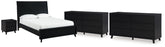 Best Deals Furniture - Ashley Furniture - Danziar Queen Panel Bed, 2 Dressers and Nightstand - Queen Panel Bed, 2 Dressers and Nightstand - B1013B31