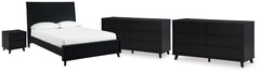 Best Deals Furniture - Ashley Furniture - Danziar Queen Panel Bed, 2 Dressers and Nightstand - Queen Panel Bed, 2 Dressers and Nightstand - B1013B31
