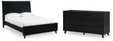 Best Deals Furniture - Ashley Furniture - Danziar Queen Panel Bed and Dresser - Queen Panel Bed and Dresser - B1013B34