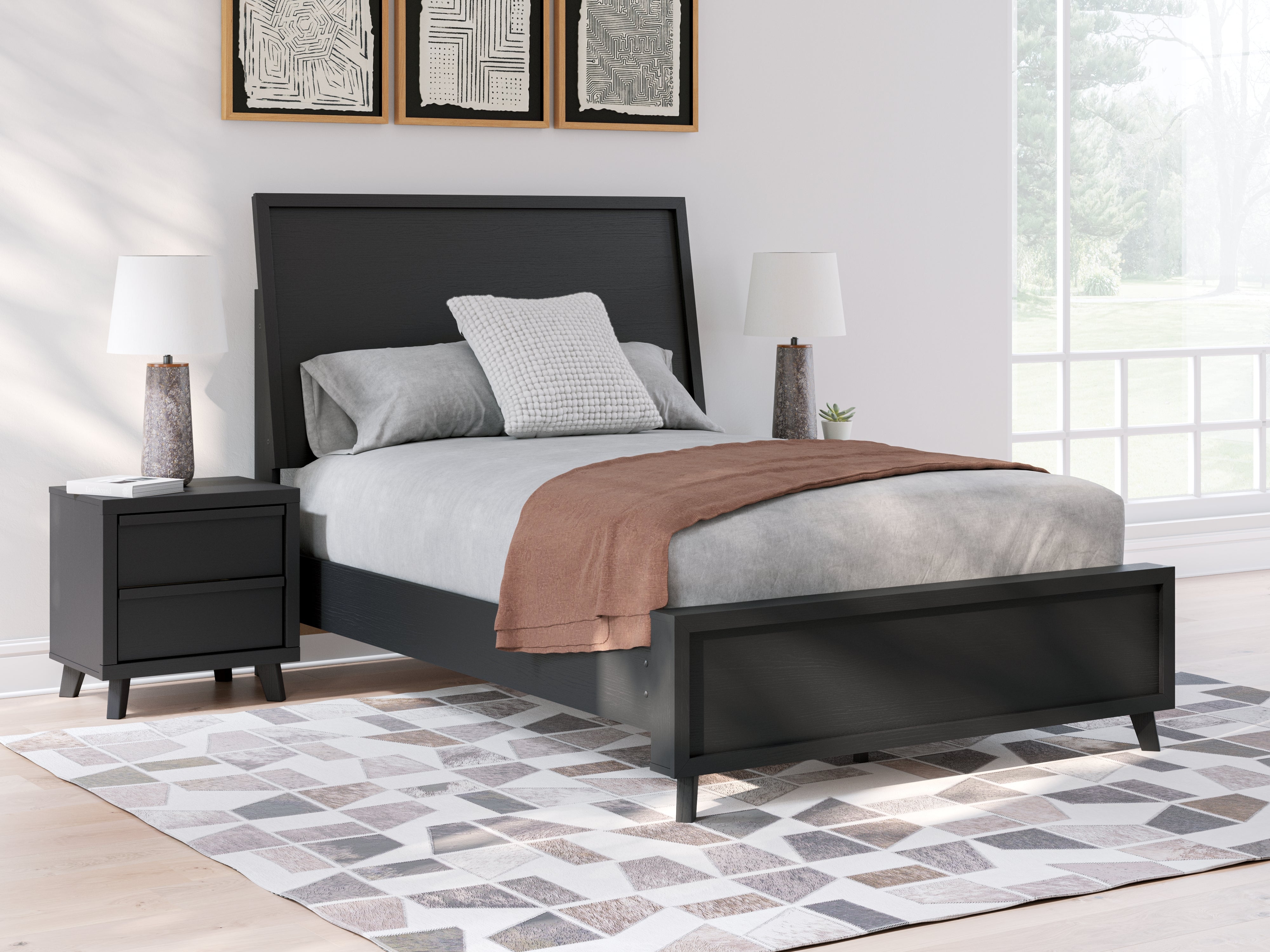Best Deals Furniture - Ashley Furniture - Danziar Full Panel Bed - Full Panel Bed - B1013B20