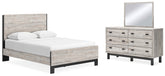 Best Deals Furniture - Ashley Furniture - Vessalli Queen Panel Bed, Dresser and Mirror - Queen Panel Bed, Dresser and Mirror - B1036B3