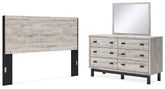 Best Deals Furniture - Ashley Furniture - Vessalli King Panel Headboard, Dresser and Mirror - King Panel Headboard, Dresser and Mirror - B1036B11