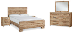 Best Deals Furniture - Ashley Furniture - Hyanna King Panel Bed, Dresser, Mirror and 2 Nightstands - King Panel Bed, Dresser, Mirror and 2 Nightstands - B1050B64