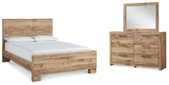 Best Deals Furniture - Ashley Furniture - Hyanna King Panel Bed, Dresser and Mirror - King Panel Bed, Dresser and Mirror - B1050B42