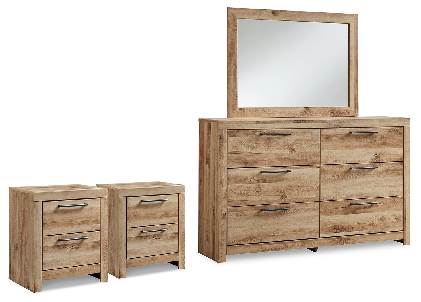 Best Deals Furniture - Ashley Furniture - Hyanna Dresser, Mirror and 2 Nightstands - Dresser, Mirror and 2 Nightstands - B1050B69