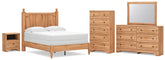 Best Deals Furniture - Ashley Furniture - Aleaport Full Panel Bed, Dresser, Mirror, Chest and Nightstand - Full Panel Bed, Dresser, Mirror, Chest and Nightstand - PCB1075B11