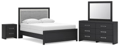 Best Deals Furniture - Ashley Furniture - Maeling Queen Panel Bed, Dresser, Mirror and Nightstand - Queen Panel Bed, Dresser, Mirror and Nightstand - PCB1115B10