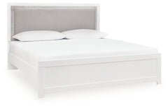Maeling King Upholstered Panel Bed