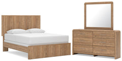 Best Deals Furniture - Ashley Furniture - Gramburg Queen Panel Bed, Dresser and Mirror - Queen Panel Bed, Dresser and Mirror - PCB1121B7